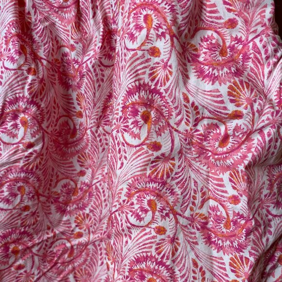 Sweet Girlhood Aesthetic Pink Babydoll J. Crew Dress 100% Cotton Puff Sleeves - Picture 5 of 9